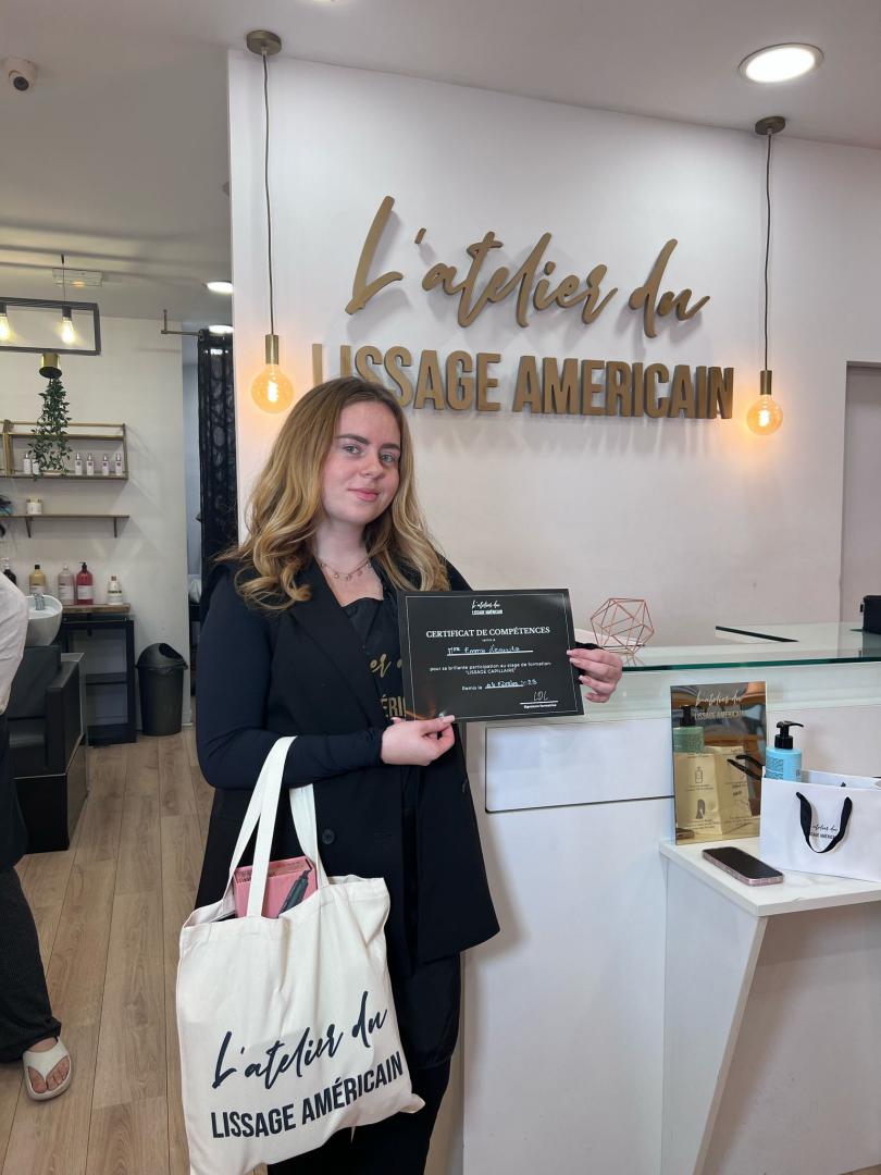 Réalisation lissage diplômée